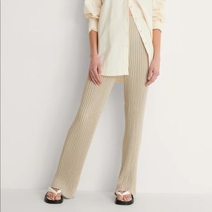 NA-KD Ribbed Knit Pants